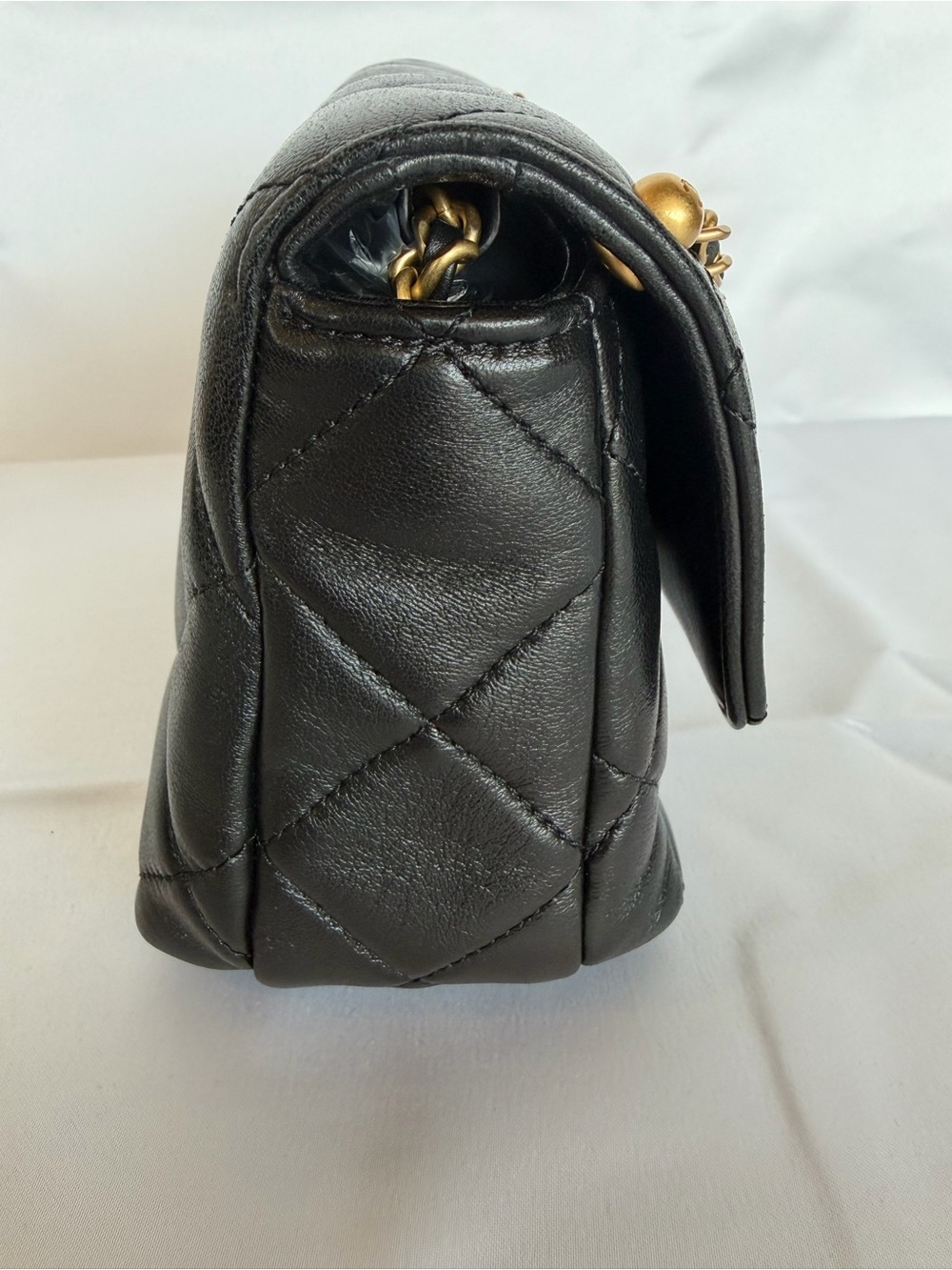 CHANEL 24A Black Lambskin Mini Flap Chanel CC Turnlock Full Set Microchipped - Picture 8 of 16
